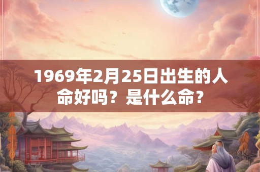 1969年2月25日出生的人命好吗？是什么命？