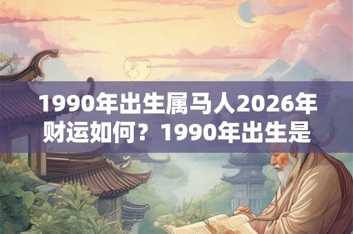 1990年出生属马人2026年财运如何？1990年出生是什么命？