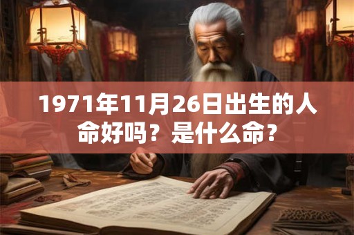 1971年11月26日出生的人命好吗？是什么命？