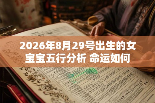 2026年8月29号出生的女宝宝五行分析 命运如何 2026年8月29号出生的女宝宝五行分析 命运如何