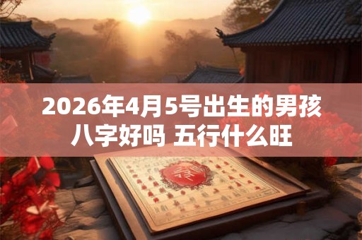 2026年4月5号出生的男孩八字好吗 五行什么旺 2026年4月5号出生的男孩八字好吗 五行什么旺
