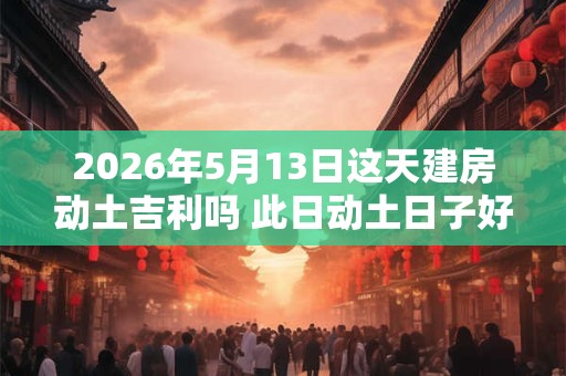 2026年5月13日这天建房动土吉利吗 此日动土日子好吗