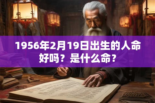 1956年2月19日出生的人命好吗？是什么命？
