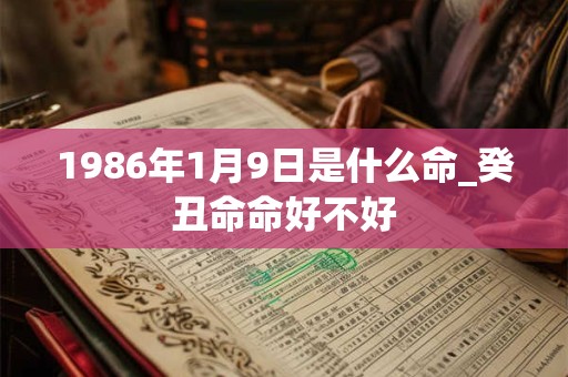 1986年1月9日是什么命_癸丑命命好不好