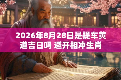2026年8月28日是提车黄道吉日吗 避开相冲生肖