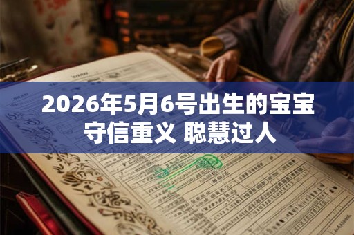 2026年5月6号出生的宝宝 守信重义 聪慧过人 2026年5月6号出生的宝宝 守信重义 聪慧过人