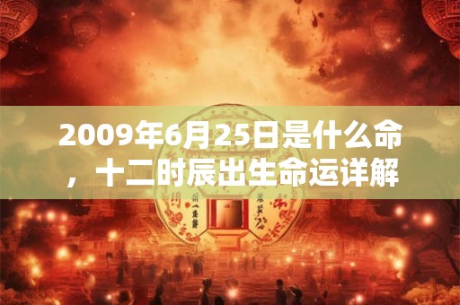 2009年6月25日是什么命,十二时辰出生命运详解 2009年6月25日是什么命,十二时辰出生命运详解