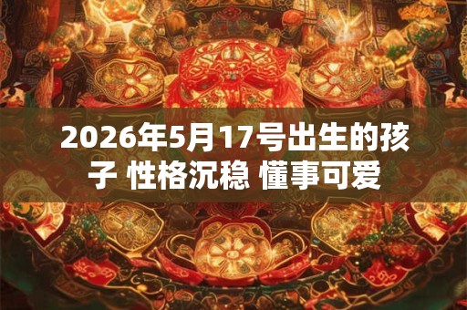 2026年5月17号出生的孩子 性格沉稳 懂事可爱 2026年5月17号出生的孩子 性格沉稳 懂事可爱