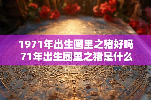1971年出生圈里之猪好吗 71年出生圈里之猪是什么命