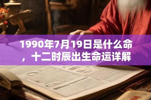 1990年7月19日是什么命,十二时辰出生命运详解 1990年7月19日是什么命,十二时辰出生命运详解