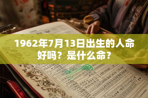 1962年7月13日出生的人命好吗?是什么命? 1962年7月13日出生的人命好吗?是什么命?