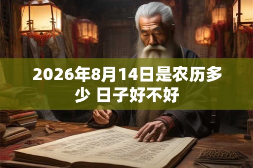 2026年8月14日是农历多少 日子好不好 2026年8月14日是农历多少 日子好不好