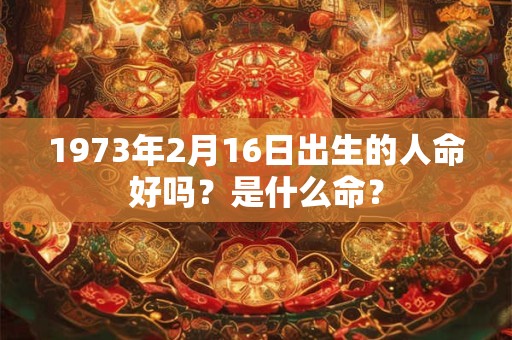 1973年2月16日出生的人命好吗？是什么命？