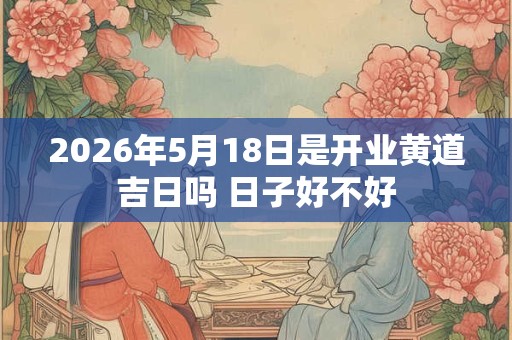 2026年5月18日是开业黄道吉日吗 日子好不好 2026年5月18日是开业黄道吉日吗 日子好不好