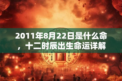 2011年8月22日是什么命,十二时辰出生命运详解 2011年8月22日是什么命,十二时辰出生命运详解