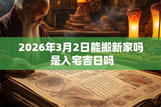 2026年3月2日能搬新家吗 是入宅吉日吗 2026年3月2日能搬新家吗 是入宅吉日吗