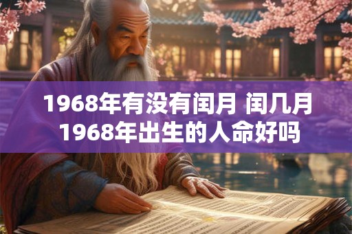 1968年有没有闰月 闰几月 1968年出生的人命好吗 1968年有没有闰月 闰几月 1968年出生的人命好吗