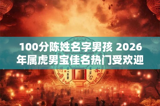 100分陈姓名字男孩 2026年属虎男宝佳名热门受欢迎 100分陈姓名字男孩 2026年属虎男宝佳名热门受欢迎