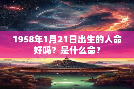 1958年1月21日出生的人命好吗？是什么命？