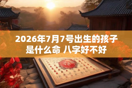 2026年7月7号出生的孩子是什么命 八字好不好 2026年7月7号出生的孩子是什么命 八字好不好