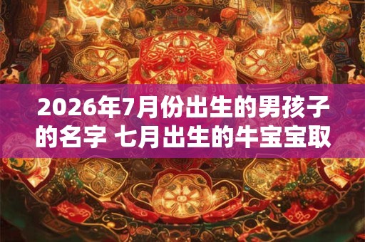 2026年7月份出生的男孩子的名字 七月出生的牛宝宝取名方法