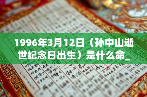 1996年3月12日（孙中山逝世纪念日出生）是什么命_命运如何