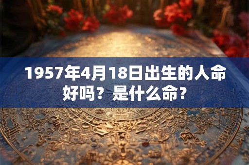 1957年4月18日出生的人命好吗？是什么命？