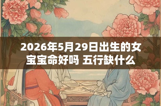 2026年5月29日出生的女宝宝命好吗 五行缺什么