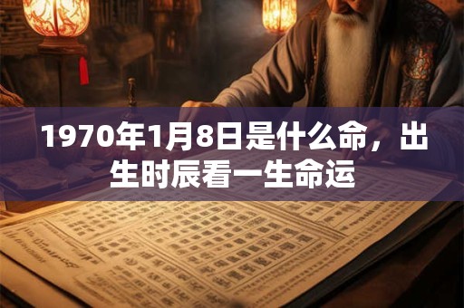 1970年1月8日是什么命,出生时辰看一生命运 1970年1月8日是什么命,出生时辰看一生命运