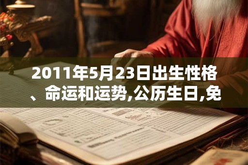 2011年5月23日出生性格、命运和运势,公历生日,免费算命