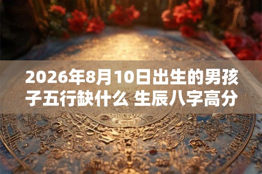 2026年8月10日出生的男孩子五行缺什么 生辰八字高分取名