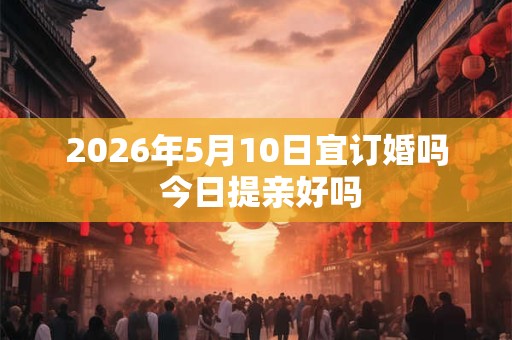2026年5月10日宜订婚吗 今日提亲好吗