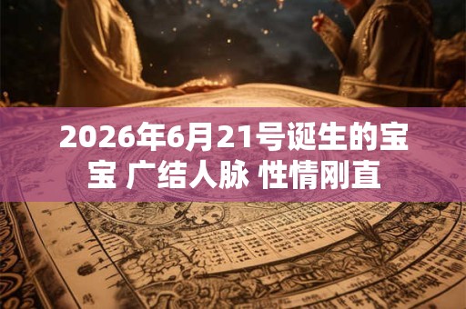 2026年6月21号诞生的宝宝 广结人脉 性情刚直