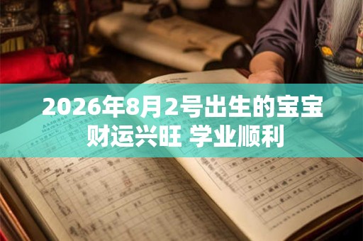 2026年8月2号出生的宝宝 财运兴旺 学业顺利 2026年8月2号出生的宝宝 财运兴旺 学业顺利