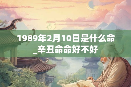 1989年2月10日是什么命_辛丑命命好不好