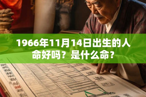 1966年11月14日出生的人命好吗？是什么命？