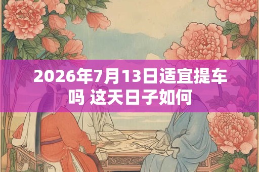 2026年7月13日适宜提车吗 这天日子如何