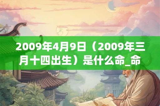 2009年4月9日（2009年三月十四出生）是什么命_命运如何