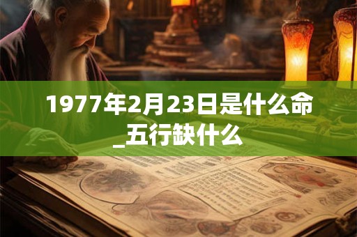 1977年2月23日是什么命_五行缺什么