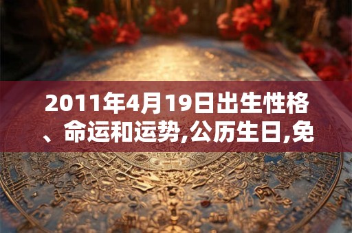 2011年4月19日出生性格、命运和运势,公历生日,免费算命 2011年4月19日出生性格、命运和运势,公历生日,免费算命