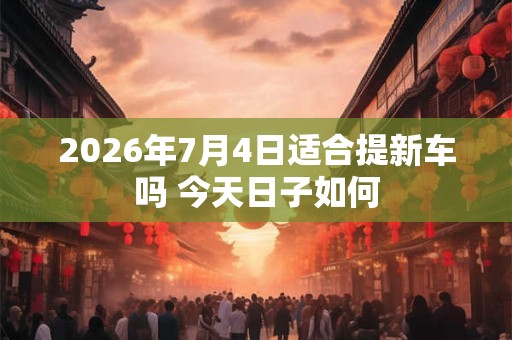 2026年7月4日适合提新车吗 今天日子如何