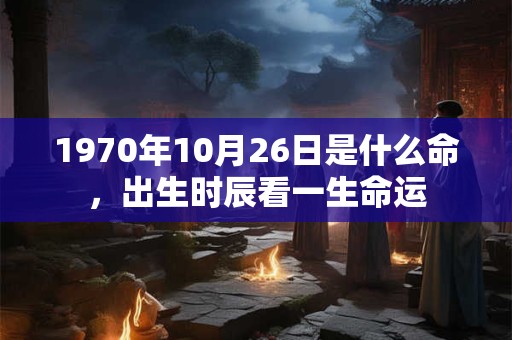 1970年10月26日是什么命,出生时辰看一生命运 1970年10月26日是什么命,出生时辰看一生命运
