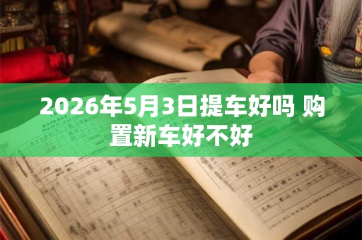 2026年5月3日提车好吗 购置新车好不好 2026年5月3日提车好吗 购置新车好不好