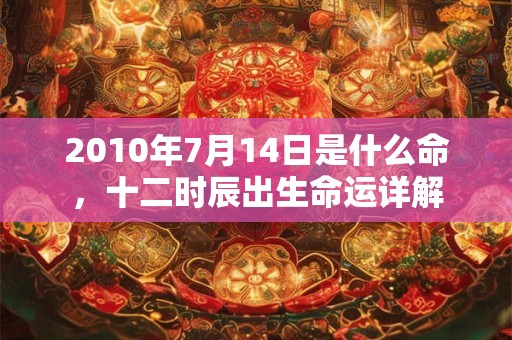 2010年7月14日是什么命,十二时辰出生命运详解 2010年7月14日是什么命,十二时辰出生命运详解
