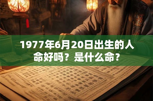 1977年6月20日出生的人命好吗？是什么命？