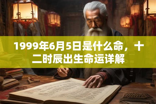 1999年6月5日是什么命,十二时辰出生命运详解 1999年6月5日是什么命,十二时辰出生命运详解