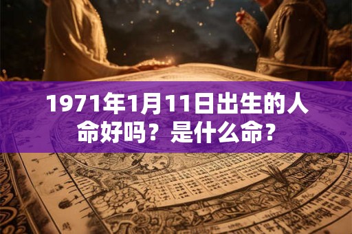 1971年1月11日出生的人命好吗?是什么命? 1971年1月11日出生的人命好吗?是什么命?