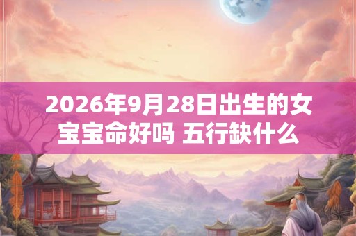 2026年9月28日出生的女宝宝命好吗 五行缺什么 2026年9月28日出生的女宝宝命好吗 五行缺什么