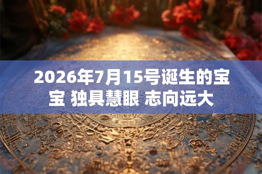 2026年7月15号诞生的宝宝 独具慧眼 志向远大