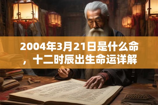 2004年3月21日是什么命，十二时辰出生命运详解